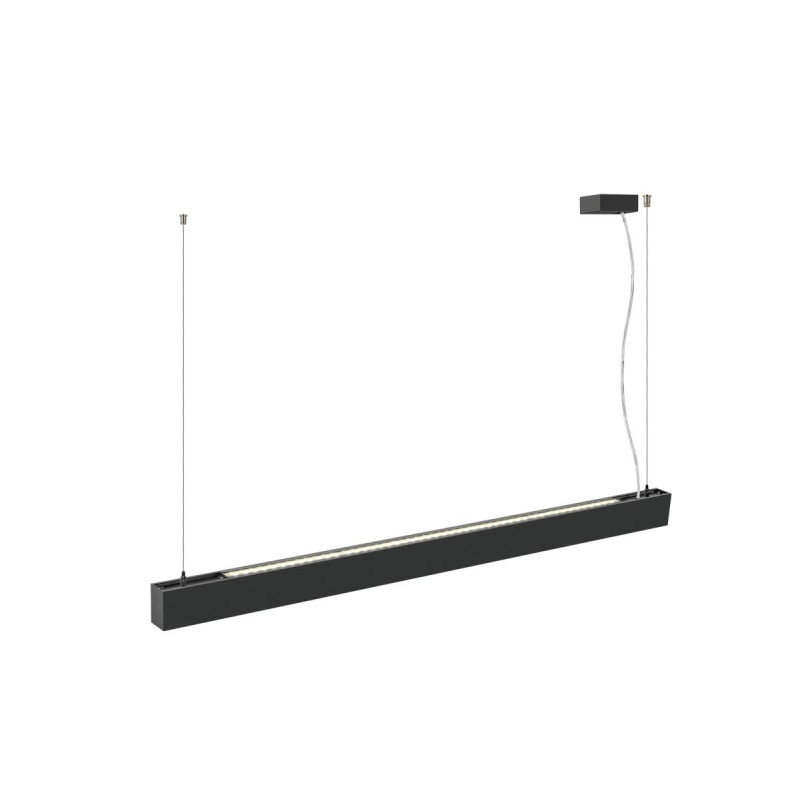 Suspension GLENOS® PRO 12&nbsp;m DALI UGR16 longueur 210 cm 4000K 75° noir - SLV - 1010512