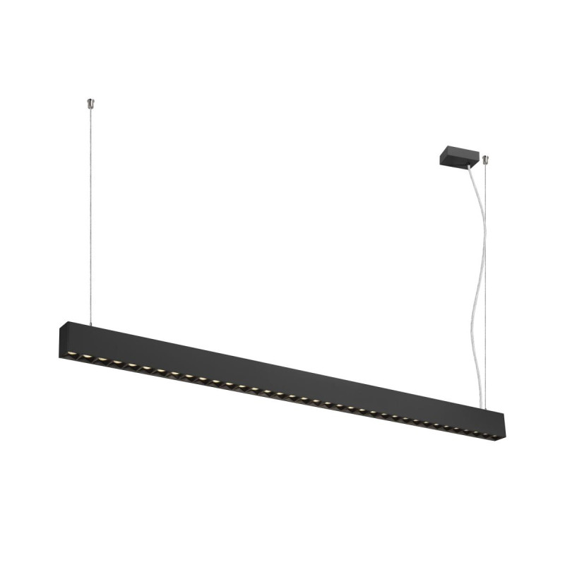 Suspension GLENOS® PRO 15&nbsp;m DALI UGR16 longueur 210 cm 3000K 75° noir - SLV - 1010514
