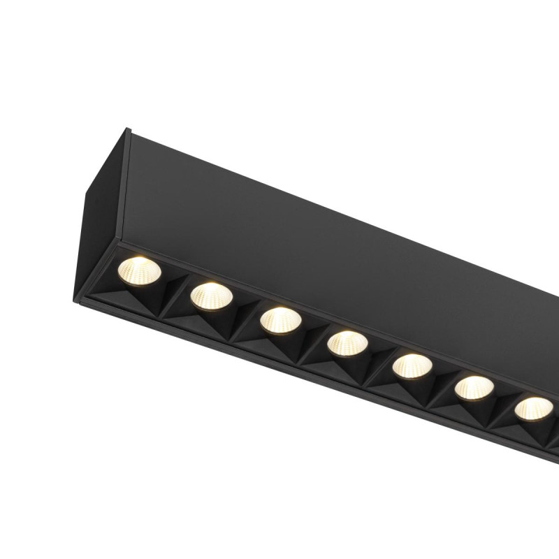 Suspension GLENOS® PRO 15&nbsp;m DALI UGR16 longueur 210 cm 3000K 75° noir - SLV - 1010514