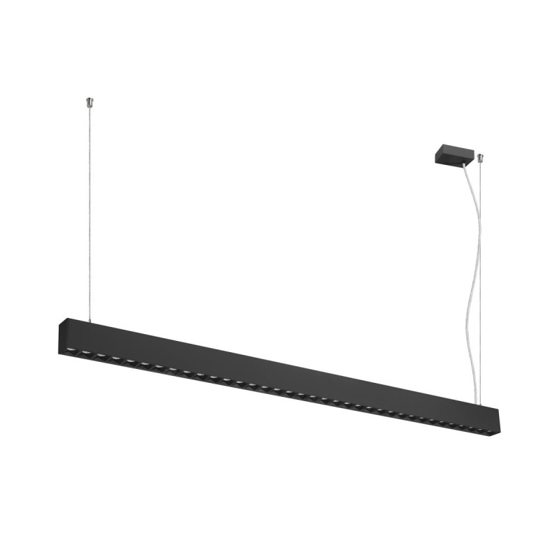 Suspension GLENOS® PRO 15&nbsp;m DALI UGR16 longueur 210 cm 3000K 75° noir - SLV - 1010514