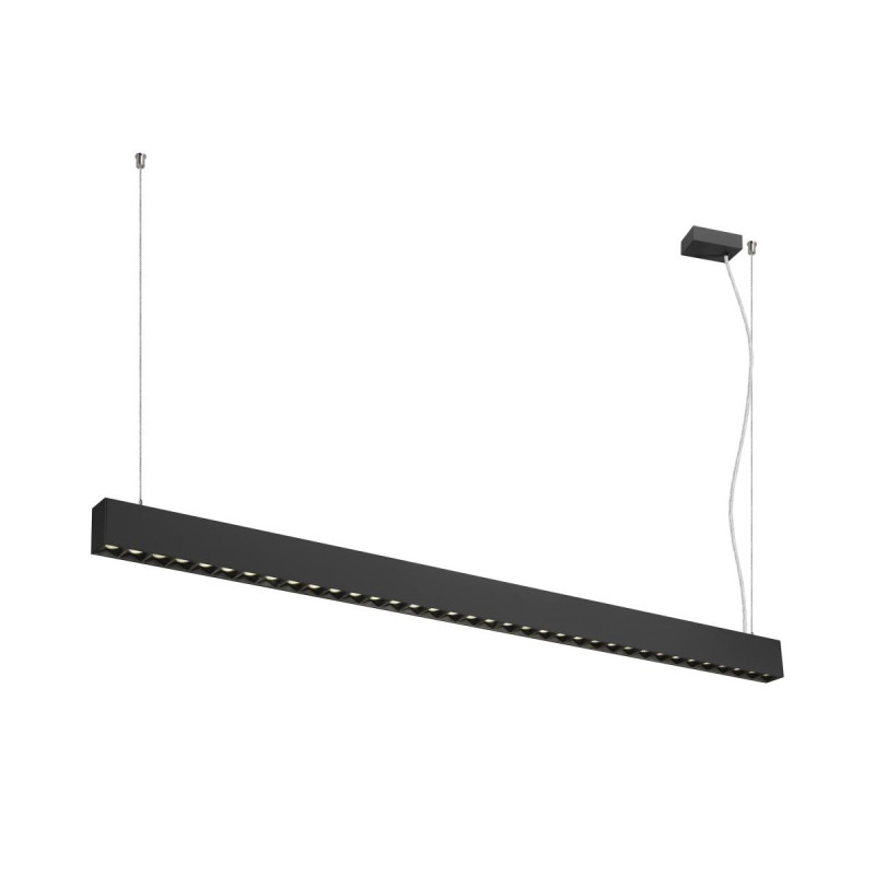 Suspension GLENOS® PRO 15&nbsp;m DALI UGR16 longueur 210 cm 4000K 75° noir - SLV - 1010516