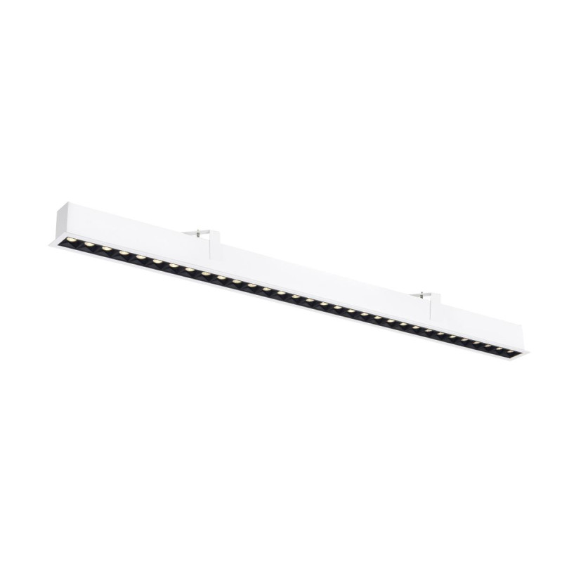 Encastré rectan. GLENOS® PRO 12m DALI UGR19 3000K 75° IP20 blanc / noir - SLV - 1010521