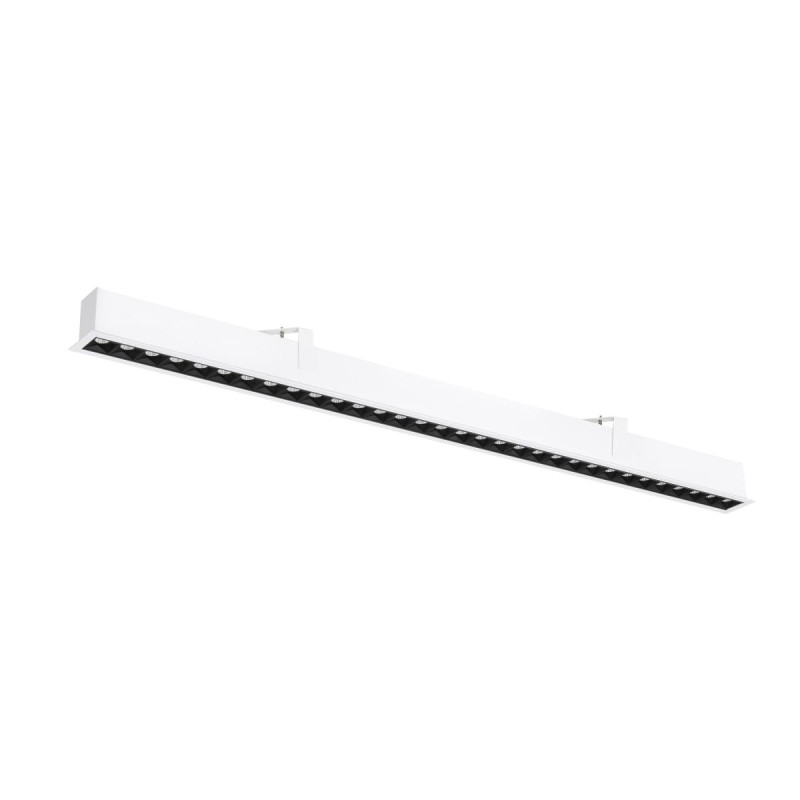 Encastré rectan. GLENOS® PRO 12m DALI UGR19 3000K 75° IP20 blanc / noir - SLV - 1010521