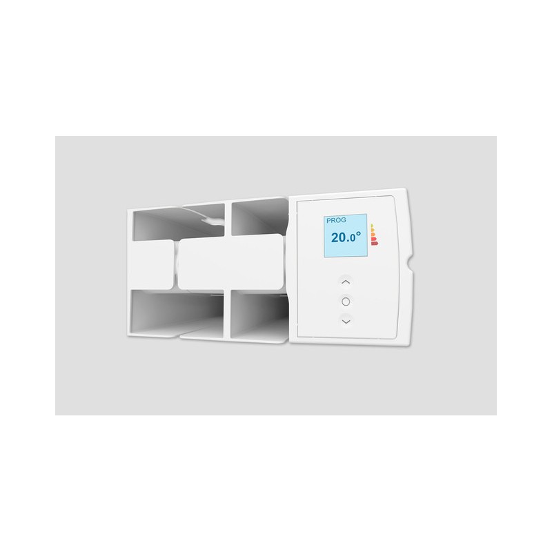 Radiateur chaleur douce horizontal blanc - ACCESSIO DIGITAL 2 - ATLANTIC