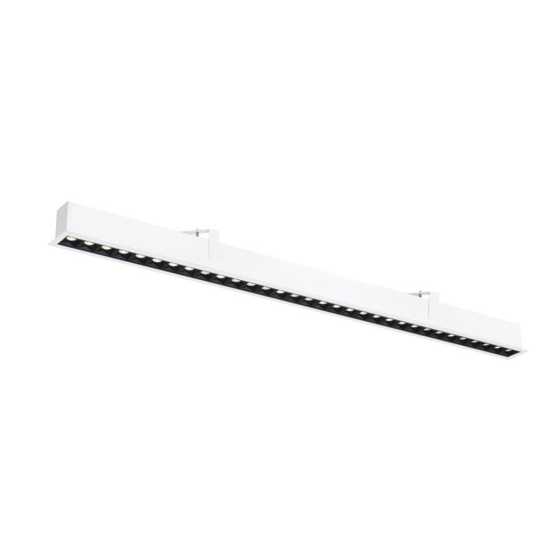 Encastré rectangulaire GLENOS® PRO 12m DALI UGR19 4000K 75° IP20 blanc / noir - SLV - 1010523