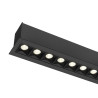 Encastré rectangulaire GLENOS® PRO 12m DALI UGR19 4000K 75° IP20 noir - SLV - 1010524