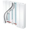 Radiateur chaleur douce horizontal blanc - ACCESSIO DIGITAL 2 - ATLANTIC