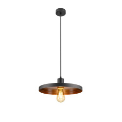 Suspension LALU® SET base E27 PLATE 33 long. 200&nbsp;cm source E27 incl. noir - SLV - 1010788