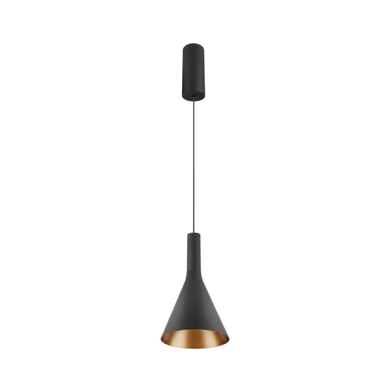 Suspension LALU® SET base LED CONE 15 PHASE long. 200 cm 2700/3000 K noir - SLV - 1010789