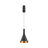 Suspension LALU® SET base LED CONE 15 PHASE long. 200 cm 2700/3000 K noir - SLV - 1010789