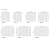 Radiateur chaleur douce horizontal blanc - ACCESSIO DIGITAL 2 - ATLANTIC