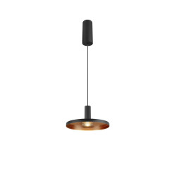 Suspension LALU® SET base LED PLATE 22 PHASE long. 2M 2700/3000 K noir - SLV - 1010792