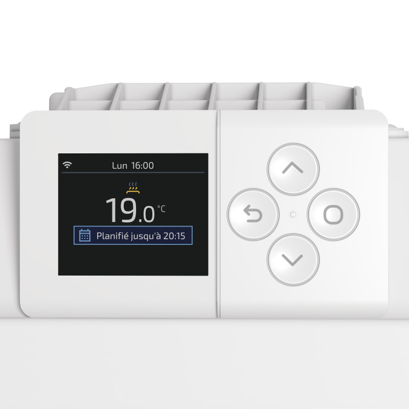 Radiateur connecté gain de place horizontal 2000W blanc INGENIO 5 - THERMOR - 479333