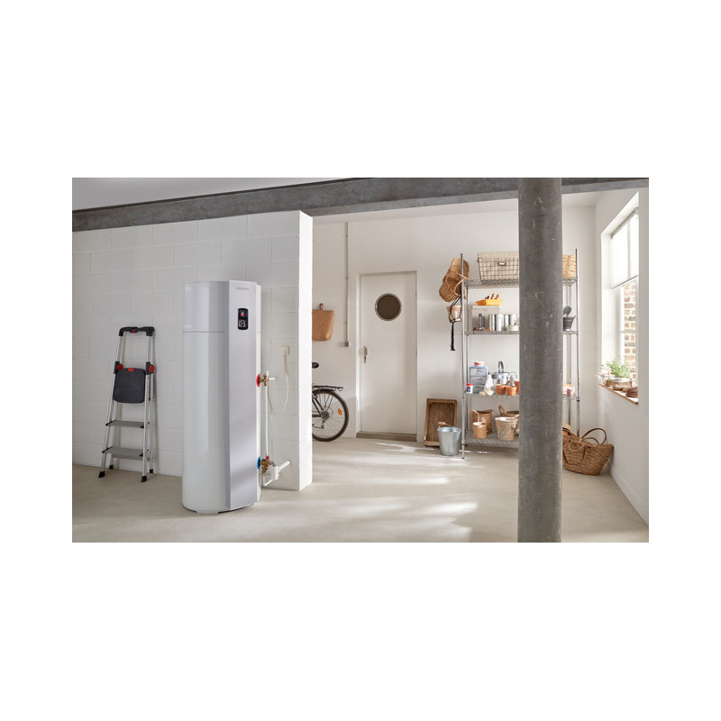 Chauffe eau thermodynamique connecté vertical sur socle 200L - CALYPSO - ATLANTIC