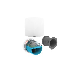 Kit e-Twist&Go avec 1 Piquage 80 SdB avec Wc + 1 Bouche Line pour VMC Hygrogenius - ATLANTIC - 526292