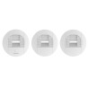 Pack 3 bouches hygroréglables Hygro B T3/T7 avec manchons à griffes - ATLANTIC - 526031