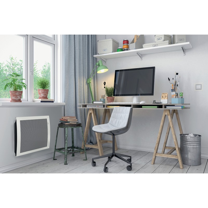 Radiateur digital détection Abelia horizontal 300W blanc - ATLANTIC - 612611