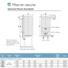 Chauffe-eau électrique blindé vertical mural standard - CHAUFFEO - ATLANTIC