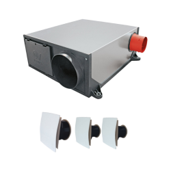 Kit VMC simple flux hygrovariable extra-plate + 3 bouches design - AXELAIR - KVVPLD