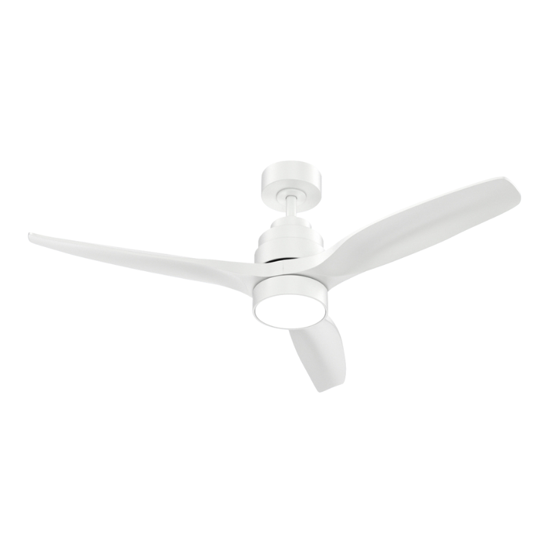 Ventilateur plafonnier réversible et lumineux 90 cm blanc à télécommande - AXELAIR - VPA090