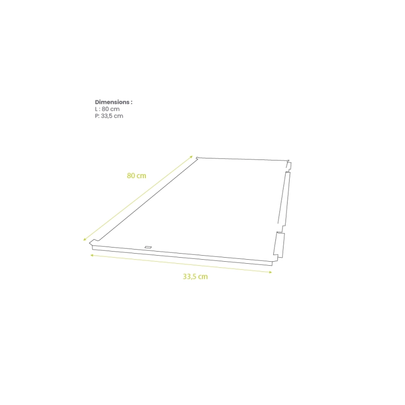 Sous-face pour cache en aluminium anthracite taille XS - DECOCLIM-23AXS7016-SSF