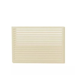 Face dos pour cache en aluminium ivoire clair taille S - DECOCLIM - 23AS1015-DOS