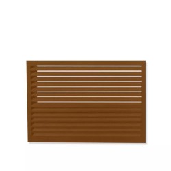 Face dos pour cache en aluminium brun argile taille S - DECOCLIM - 23AS8003-DOS