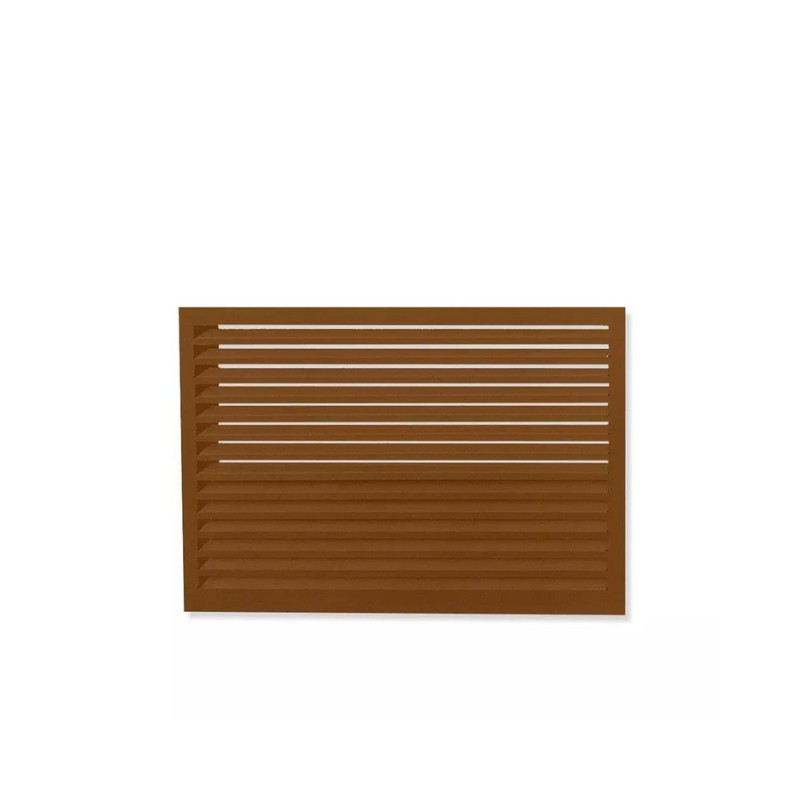Face dos pour cache en aluminium brun argile taille S - DECOCLIM - 23AS8003-DOS
