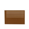 Face dos pour cache en aluminium brun argile taille S - DECOCLIM - 23AS8003-DOS