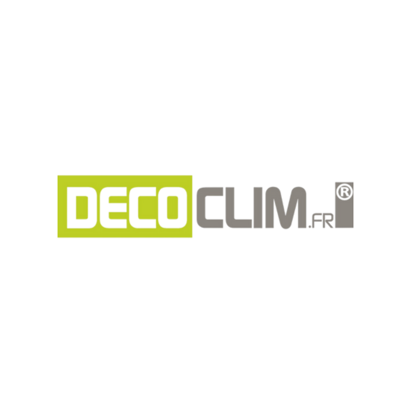 Face dos pour cache en aluminium brun argile taille S - DECOCLIM - 23AS8003-DOS