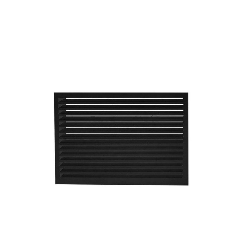 Face dos pour cache en aluminium noir foncé taille M - DECOCLIM - 23AM9005-DOS