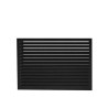 Face dos pour cache en aluminium noir foncé taille M - DECOCLIM - 23AM9005-DOS