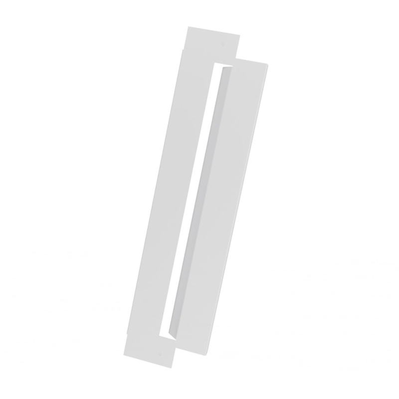 Lot de 2 joues latérales en alu blanc taille S - DECOCLIM-23AS9010-JLAT