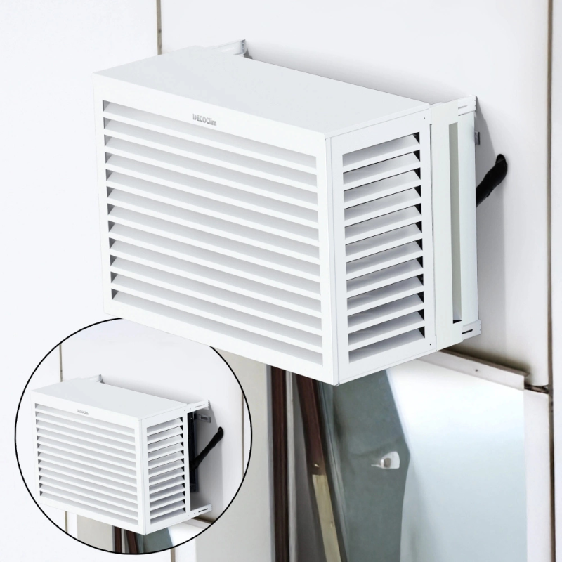 Lot de 2 joues latérales en alu blanc taille S - DECOCLIM-23AS9010-JLAT