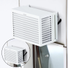 Lot de 2 joues latérales en alu blanc taille S - DECOCLIM-23AS9010-JLAT