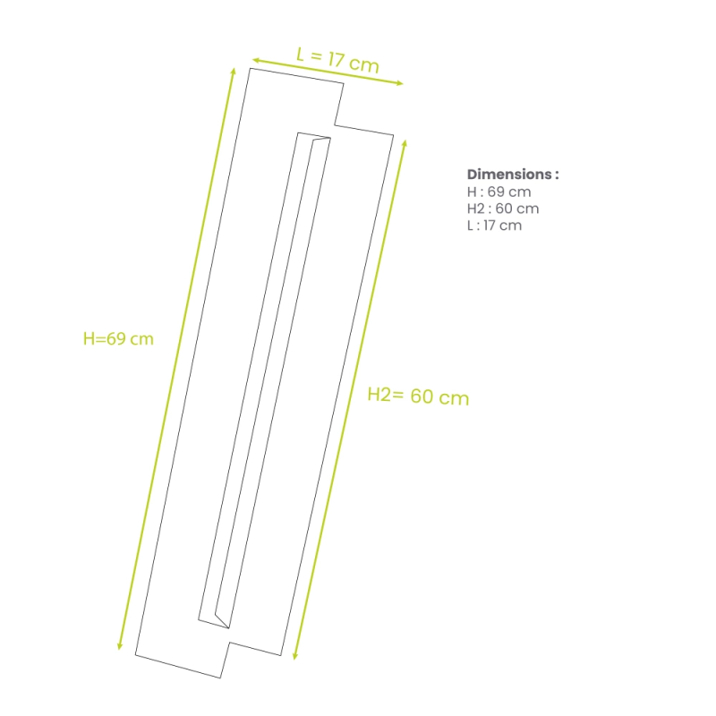Lot de 2 joues latérales en alu blanc taille S - DECOCLIM-23AS9010-JLAT