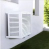 Cache unité extérieure aluminium blanc - DECOCLIM