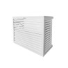 Cache unité extérieure aluminium blanc - DECOCLIM