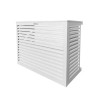 Cache unité extérieure aluminium blanc - DECOCLIM