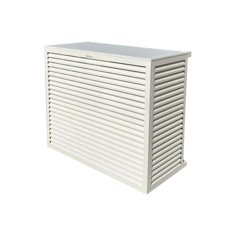 Cache unité extérieure aluminium blanc - DECOCLIM