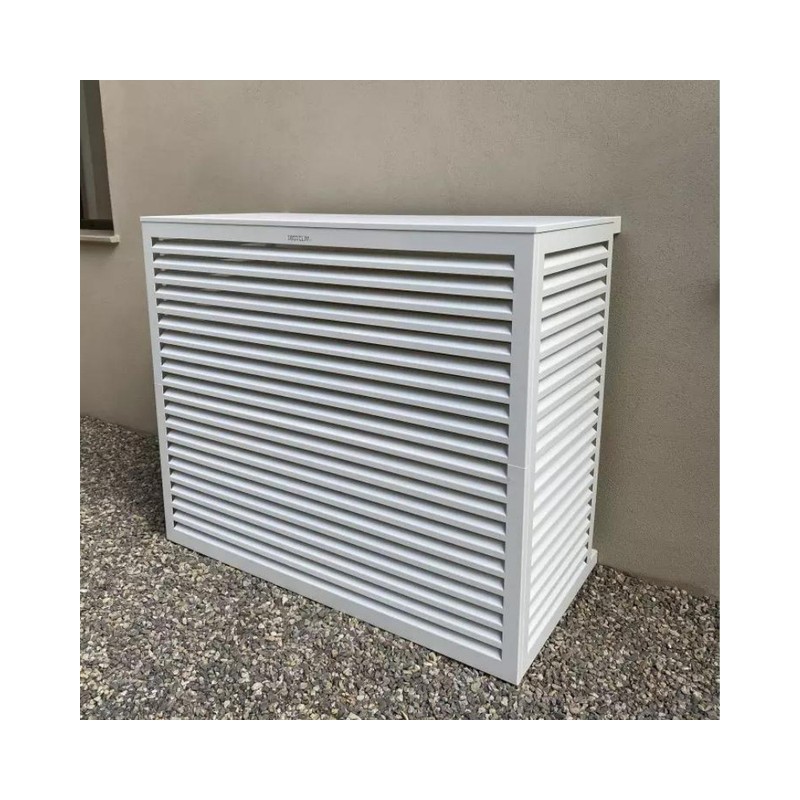Cache unité extérieure aluminium blanc - DECOCLIM