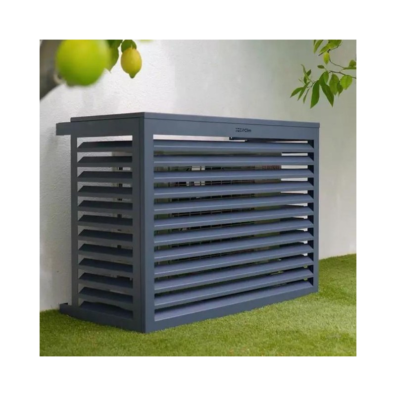 Cache unité extérieure aluminium anthracite - DECOCLIM