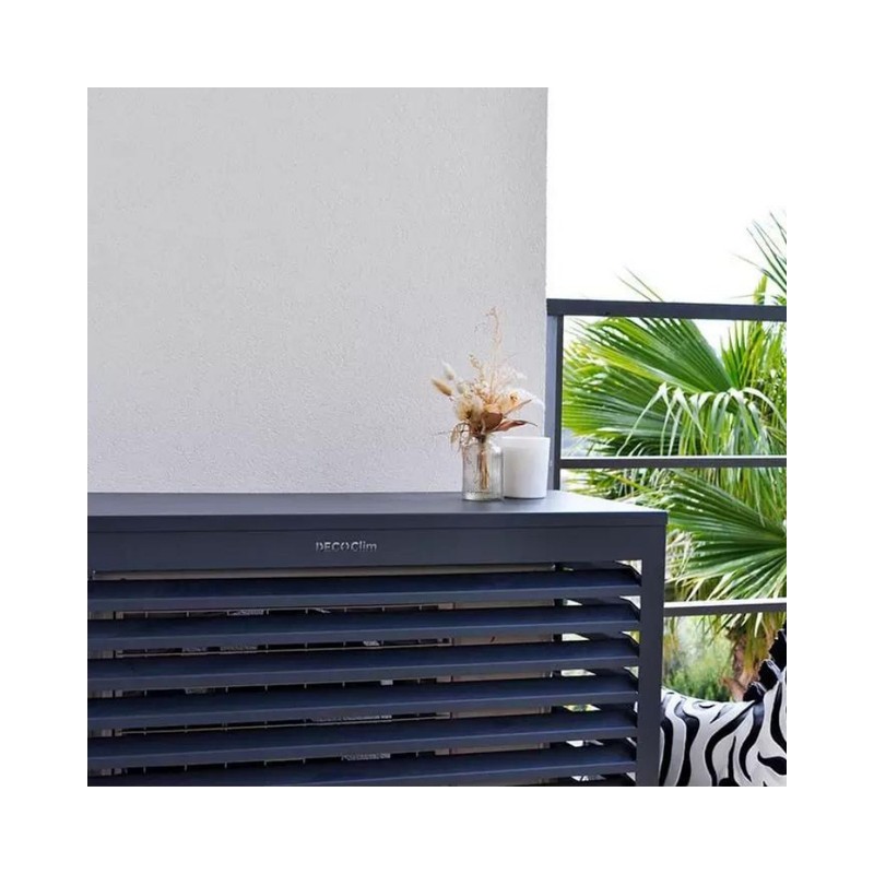 Cache unité extérieure aluminium anthracite - DECOCLIM