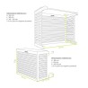 Cache unité extérieure aluminium anthracite - DECOCLIM