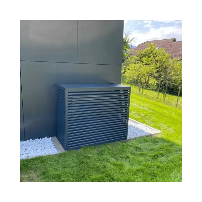 Cache unité extérieure aluminium anthracite - DECOCLIM