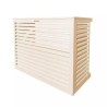 Cache unité extérieure en aluminium blanc crème taille L - DECOCLIM - 23AL9001