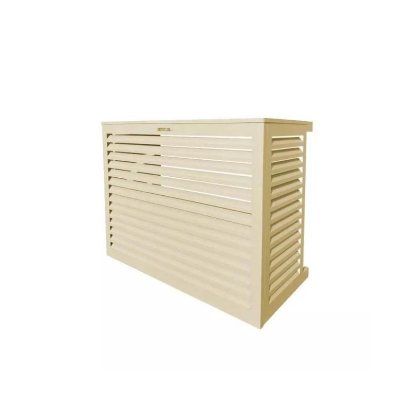 Cache unité extérieure aluminium ivoire clair - DECOCLIM