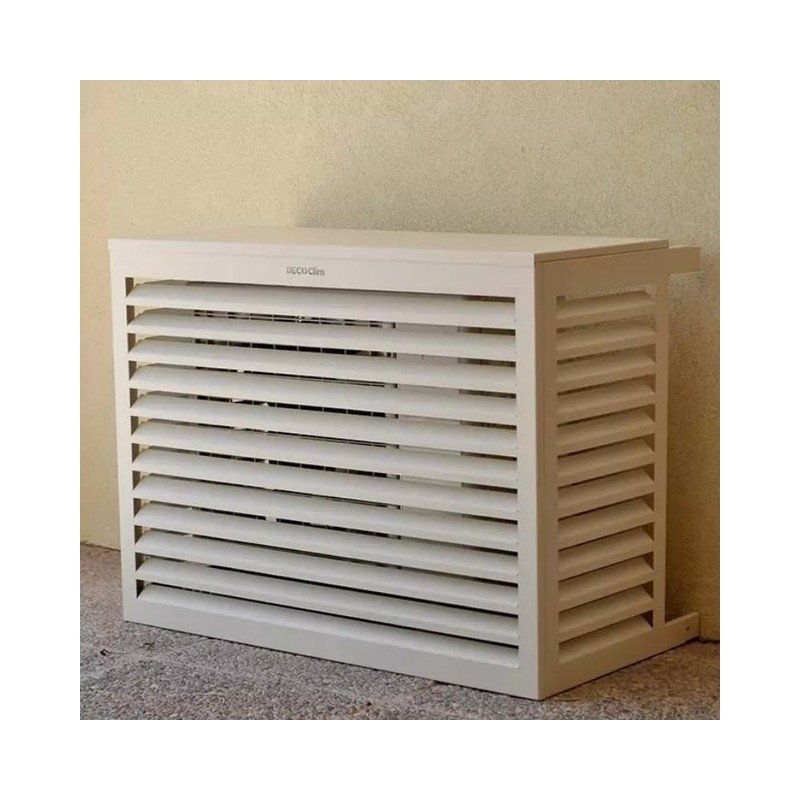 Cache unité extérieure aluminium ivoire clair - DECOCLIM