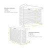 Cache unité extérieure aluminium ivoire clair - DECOCLIM