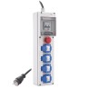 Pack coffret de chantier monophasé 3,5kVA avec 4 prises 16A + bouton d’arrêt d’urgence IP44 - GEWISS - FR60332P